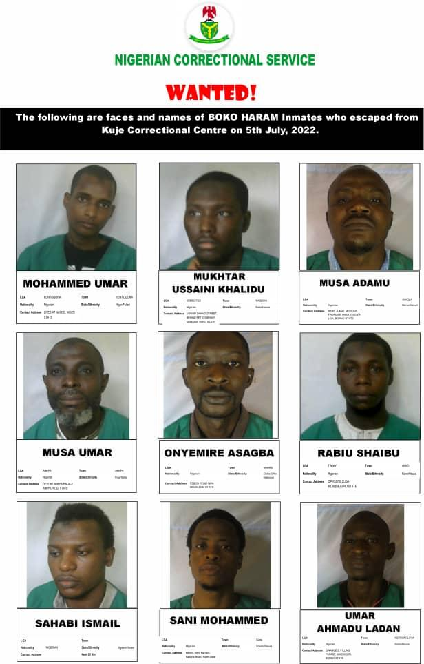 Wanted: Identities Of Terrorist Escapees From Kuje Prison Surface 5