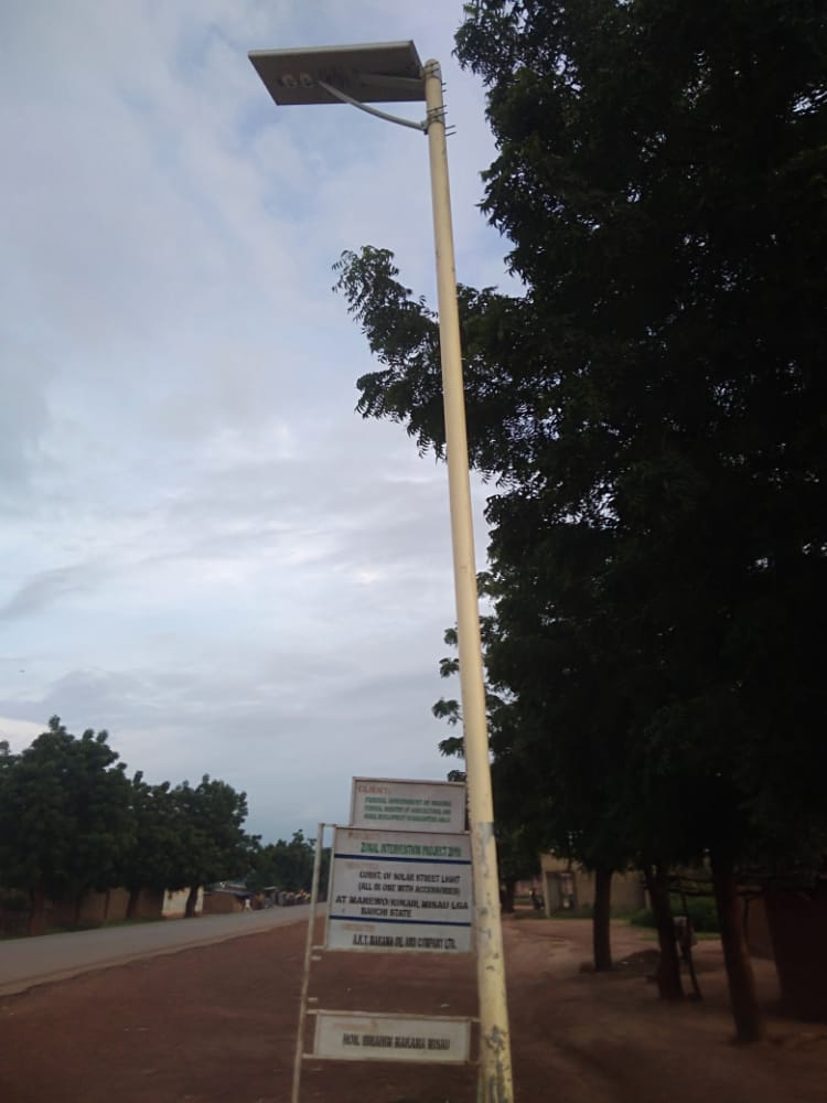 Street Lights Donated by Bauchi Lawmaker Started 'Malfunctioning' at Point of Installation --- ‘And They Continue Like That’ 1
