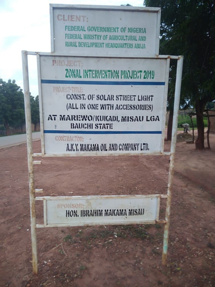 Street Lights Donated by Bauchi Lawmaker Started 'Malfunctioning' at Point of Installation --- ‘And They Continue Like That’ 2