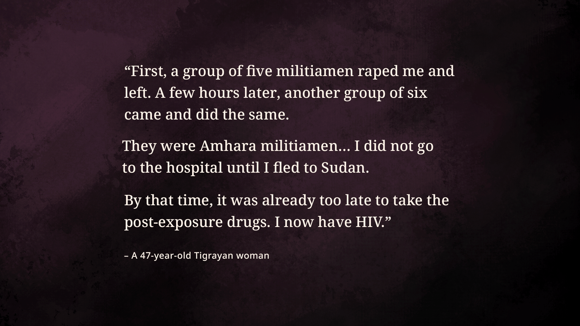 In Ethiopia’s Tigray, a Horrific Military Cooperation: Weaponised Rape 12